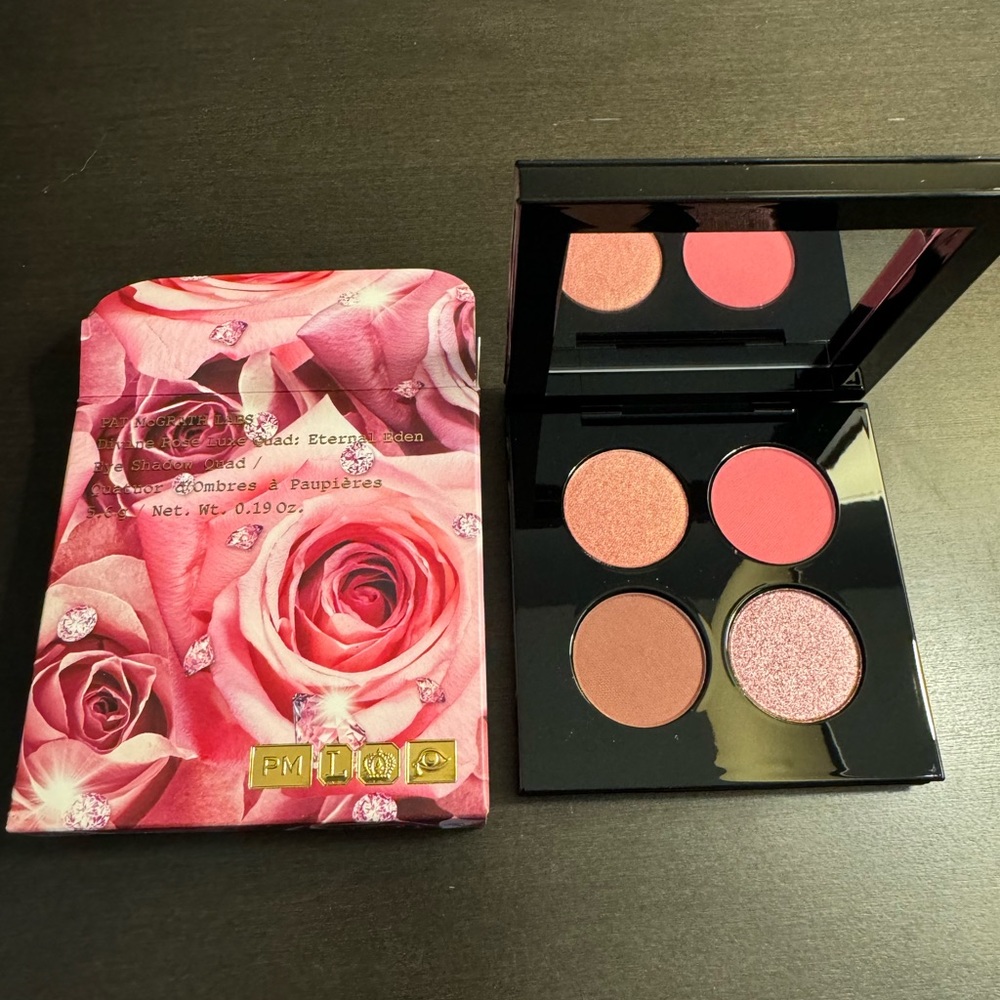 Pat McGrath Divine Rose Luxe Quad Eternal Eden Full Size 5.6 g .19 oz NIB